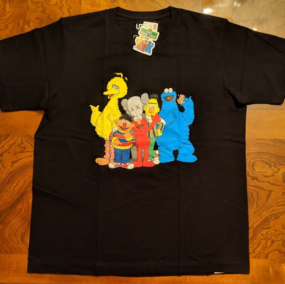 Kaws X Sesame Street Family Graphic T-Shirt